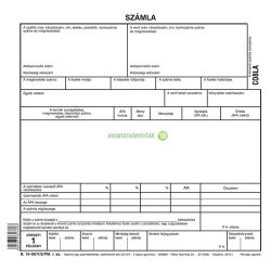   B.10-06/V/S/PM Számla egy számlaértékkel szállítólevél 5 lapos garn. A/5-ös álló 