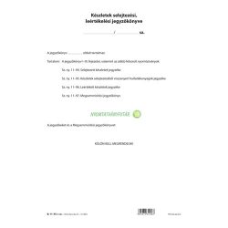   B.11-93 Készletek selejtezési leértékelési jegyzőkönyve A/4 álló garnitúra