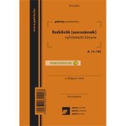   B.12-182 Eszközök/szerszámok nyilvántartó könyve (Szerszámkönyv) 4 lapos füzet