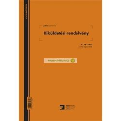   B.18-73/UJ Kiküldetési rendelvény a hivatali, üzleti utazás költségtérítéshez 25x2 lapos tömb A/4 álló