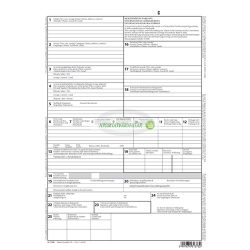 Nemzetközi CMR fuvarlevél 6 lapos garn. A/4 álló