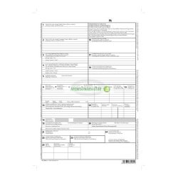 Nemzetközi CMR fuvarlevél 4 lapos garn. A/4 álló