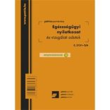 C.3151-2/A Egészségügyi nyilatkozat és vizsgálati adatok 8 lapos füzet 102x140 mm (Egészségügyi könyv)