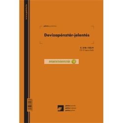   C.318-123/V Devizapénztárjelentés 25x2 lapos tömb A/4 álló
