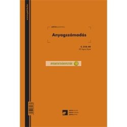 C.318-44 Anyagszámadás 50 lapos füzet A/4 álló