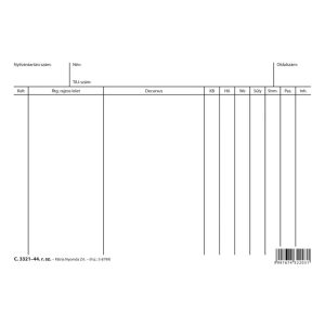 C.3321-44 Decursus lap 203x140 mm