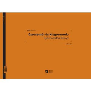 C.3341-28 Csecsemő és kisgyermek nyilvántartó 60 lapos könyv A/3 fekvő