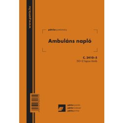 C.3410-5 Ambuláns napló 50x2 lapos tömb A/5 álló