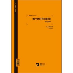 C.3410-57 Bevétel-kiadás napló 20 lapos füzet A/4 álló