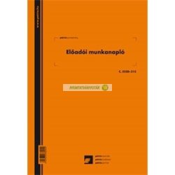 C.5230-315 Előadói munkanapló 20 lapos füzet A/4 álló