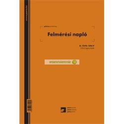   D.7570-104/V Felmérési napló 10 tételes 25x5 lapos tömb A/4 álló