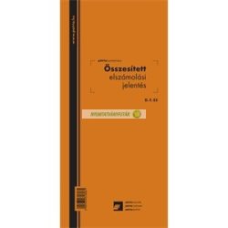   D.F.55 Összesített elszámolási jelentés 150 lapos tömb 140x295 mm