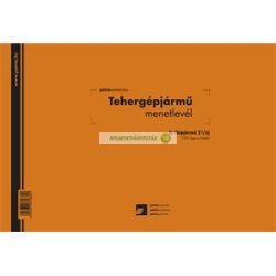   D.GJ.21/UJ Tehergépjármű menetlevél 100 lapos tömb A/4 fekvő