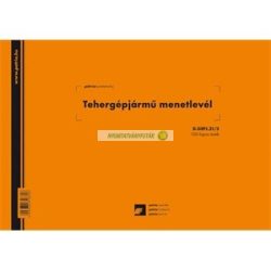   D.GJ.21/5 Tehergépjármű menetlevél 100 lapos tömb A/5 fekvő