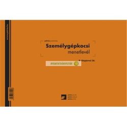   D.GJ.36 Személygépkocsi menetlevél 100 lapos tömb A/4 fekvő