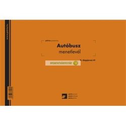 D.GJ.41 Autóbusz menetlevél 100 lapos tömb A/4 fekvő