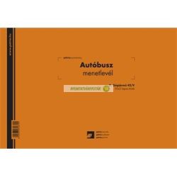 D.GJ.42/V Autóbusz menetlevél 50x2 lapos tömb
