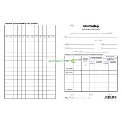   D.MG.6-18 Munkalap erőgépvezetők részére szabadlap A/5 álló