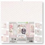 Kétoldalas papír, 30,5 x 30,5 cm 6 db/cs - Esküvő