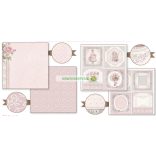 Kétoldalas papír, 30,5 x 30,5 cm 6 db/cs - Esküvő