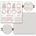 Kétoldalas papír, 30,5 x 30,5 cm 6 db/cs - Esküvő