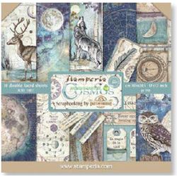 Kétoldalas papír, 30,5 x 30,5 cm 10 db/cs - Kozmosz