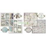 Kétoldalas papír, 30,5 x 30,5 cm 10 db/cs - Kozmosz