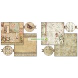 Kétoldalas papír, 30,5 x 30,5 cm 10 db/cs - Keleties kert