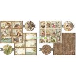 Kétoldalas papír, 30,5 x 30,5 cm 10 db/cs - Forest