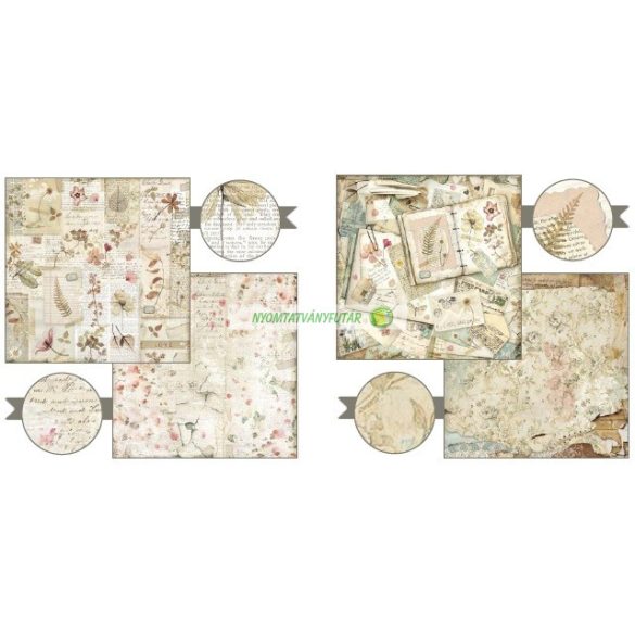 Kétoldalas papír, 30,5 x 30,5 cm 10 db/cs - Imagine