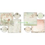 Kétoldalas papír, 30,5 x 30,5 cm 10 db/cs - House of Roses