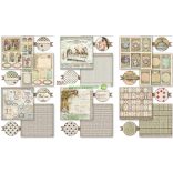 Kétoldalas papír, 20,3x20,3 cm 10 db/cs - Alice