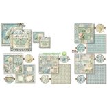 Kétoldalas papír, 20,3x20,3 cm 10 db/cs - Atulejos de sueno