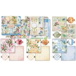 Kétoldalas papír, 20,3x20,3 cm 10 db/cs - Virágok neked  - Aquarel