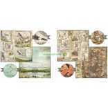 Kétoldalas papír, 20,3 x 20,3 cm 10 db/cs - Erdő