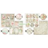 Kétoldalas papír, 20,3 x 20,3 cm 10 db/cs - Rózsák háza