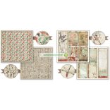 Kétoldalas papír, 20,3 x 20,3 cm 10 db/cs - Keleties kert