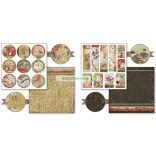 Kétoldalas papír, 20,3 x 20,3 cm 10 db/cs - Keleties kert