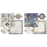 Kétoldalas papír, 20,3 x 20,3 cm 10 db/cs - Kozmosz