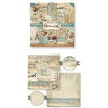 Kétoldalas papír, 20,3 x 20,3 cm 10 db/cs - A világ körül