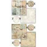 Kétoldalas papír, 20,3 x 20,3 cm 10 db/cs - A világ körül