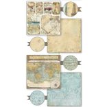 Kétoldalas papír, 20,3 x 20,3 cm 10 db/cs - A világ körül