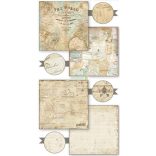 Kétoldalas papír, 20,3 x 20,3 cm 10 db/cs - A világ körül