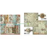 Kétoldalas papír, 20,3 x 20,3 cm 10 db/cs - Tengeri világ