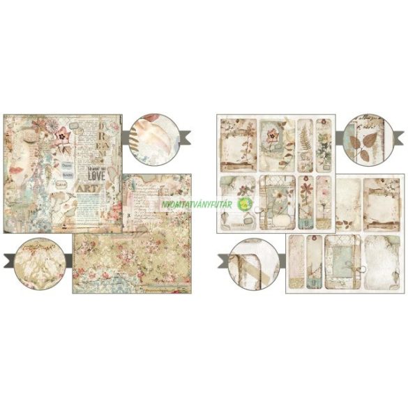 Kétoldalas papír, 30,5 x 30,5 cm 22 db/cs - Képzelet