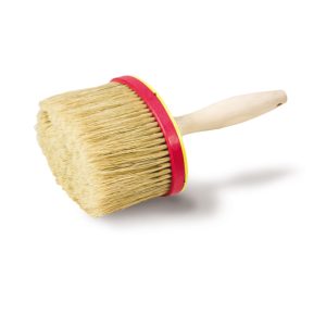 Mészkorongecset ovál 15cm, kevert sörte, műanyag fej, fa nyél, Sculler Eh'klar