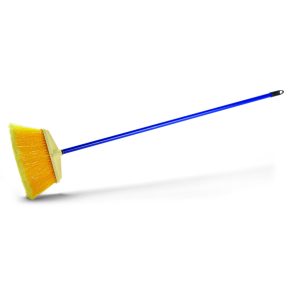 Utcai seprű, hullámos piros Elaston szál, fa test, Sculler Eh'klar "Mopster W"