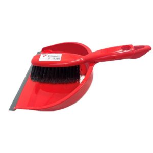 Utcai seprű, hullámos piros Elaston szál, fa test, Sculler Eh'klar "Mopster W"