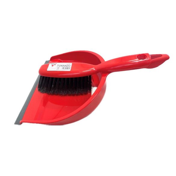 Utcai seprű, hullámos piros Elaston szál, fa test, Sculler Eh'klar "Mopster W"