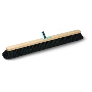 Utcai seprű, hullámos piros Elaston szál, fa test, Sculler Eh'klar "Mopster W"